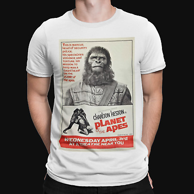 Planet Of The Apes Original  1968 T-Shirt Classic Movie Film Retro Tee Monkey UK