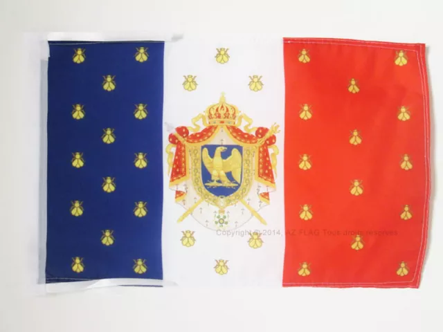 DRAPEAU ETENDARD DE NAPOLÉON III 45x30cm - PAVILLON SECOND EMPIRE FRANCE 30 x 45