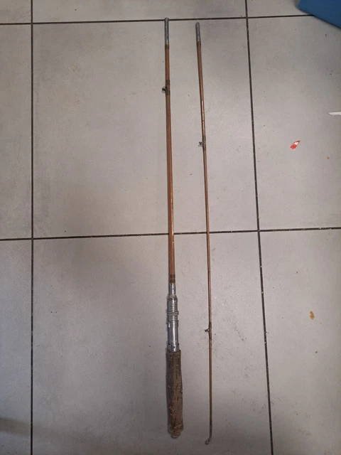 Ensemble vintage de canne à pêche en bambou tosaku - France