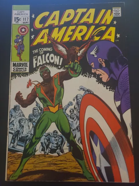 Captain America # 117 - 1st Appearance Falcon & Redwing Mid Grade
