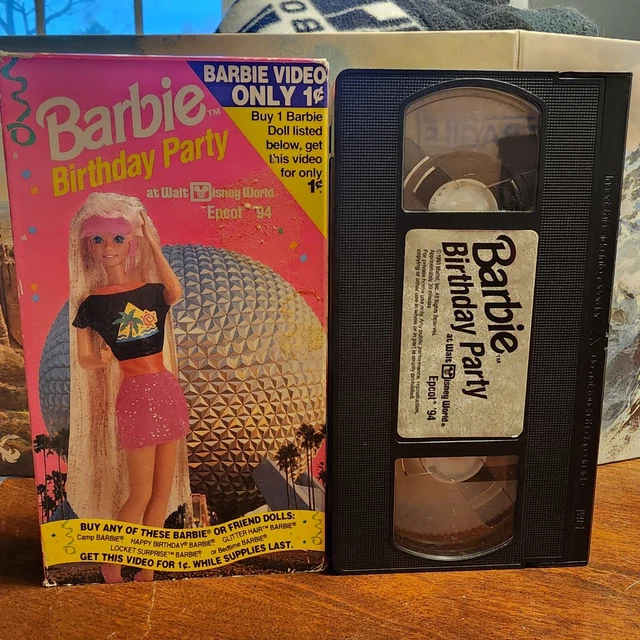 (VINTAGE) BARBIE BIRTHDAY Party at Walt Disney World Epcot 1994 VHS £6. ...