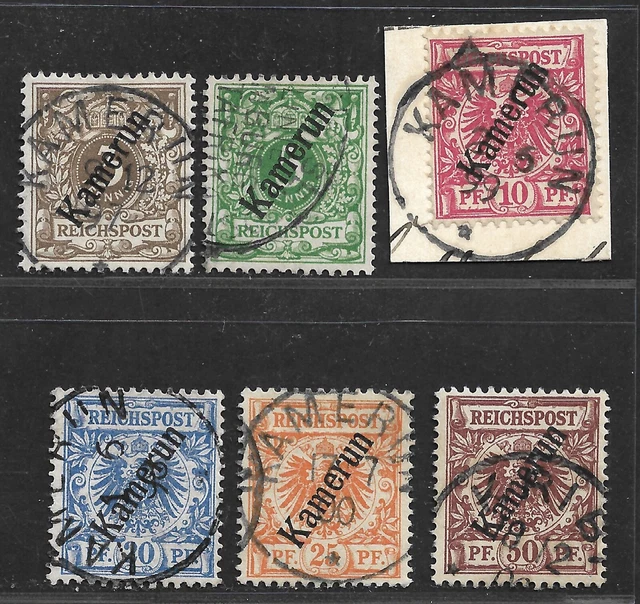 Kamerun Satz Minr. 1- 6 (mit 1 a gepr. BPP) Mi.: 150 €