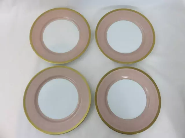 Set of 4 Fitz & Floyd Dinner Plates Versailles Pink 10.25"