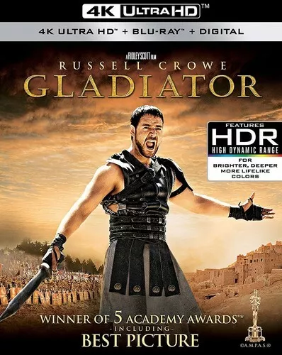 Gladiator [New 4K UHD Blu-ray] With Blu-Ray, 4K Mastering, Ac-3/Dolby Digital,