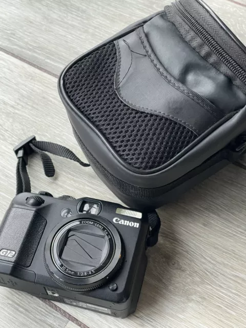 Canon PowerShot G12 Digital SLR Camera & Bag - Black