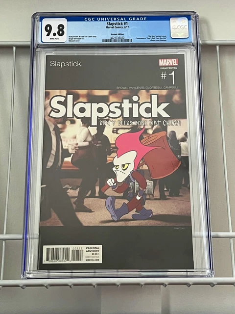 Slapstick #1 Razzah Hip Hop Variant CGC 9.8 WP RARE! / 2017 Consequence Homage