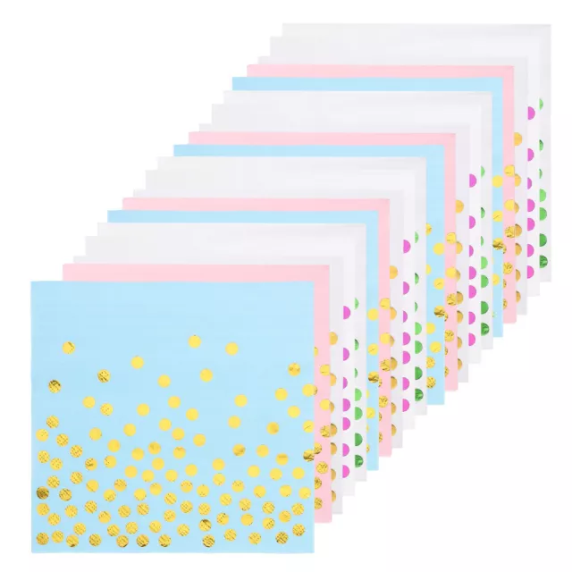 5 confezioni tovaglioli di carta Golden Dot per feste,