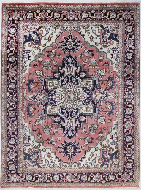 Alfombra Anudada a Mano Heriz Oriental 340 X 248CM Persa N º : 1930