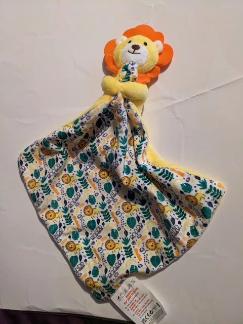 Baby Lion Plush Comforter With Blanket Blankie Soother Soft Toy