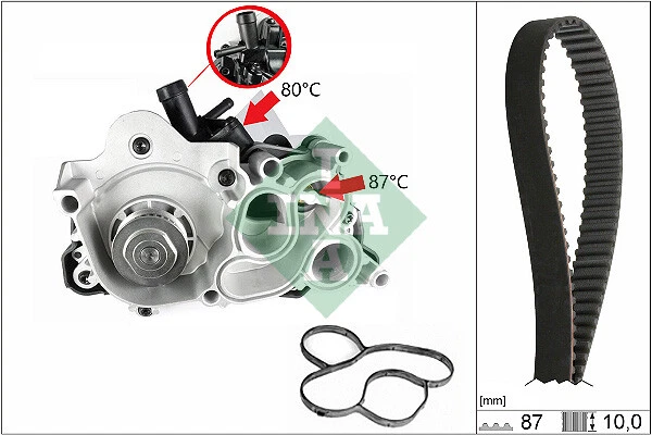 INA 530 0196 30 Pompe à Eau + Kit Courroie De Distribution