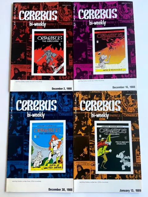Cerebus Bi-Weekly 1 2 3 4  Reprints Of 1St 4 Issues