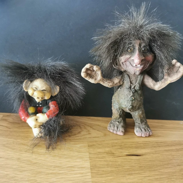 Troll Nyform Vintage 1981 N°126 - Couple Heureux - Fait Main - Collection