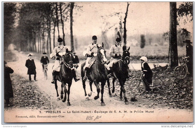 95 PRESLES - Equipage du prince Murat lors de la saint hubert