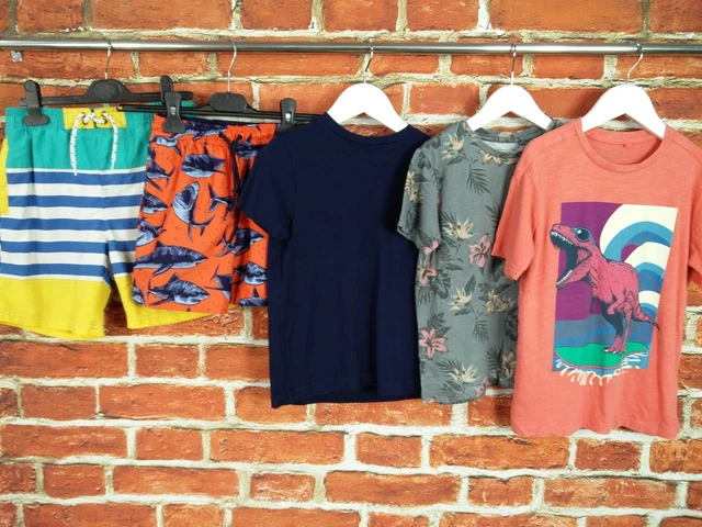 T-Shirt Top Bundle Ragazzi Età 5-6 Anni Next M&S John Lewis Bambini 116 Cm