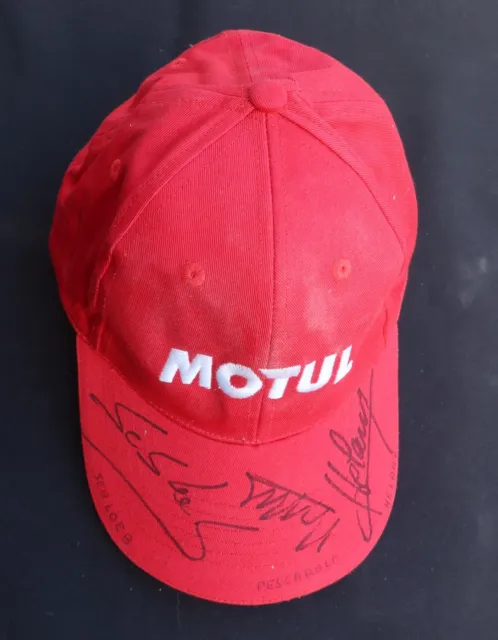 Casquette signée MOTUL Sébastien LOEB Pescarolo Héraly autographe SIGNED HAT CAP
