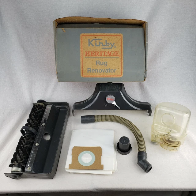 VINTAGE KIRBY HERITAGE Rug Renovator Shampooer Original Box Carpet