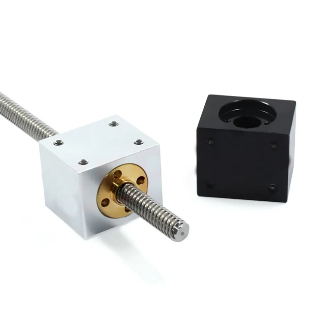 Nuovo di zecca mandrino guida sedile dadi ricambio T8 trapezio 1 pz strumento alluminio