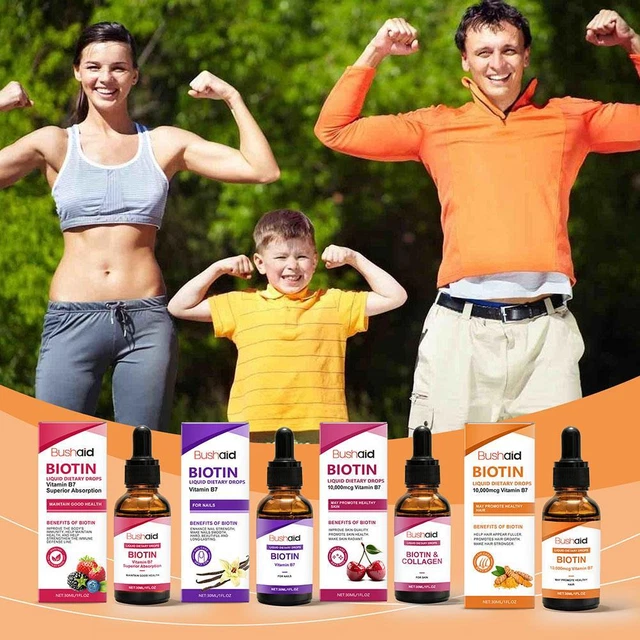 BIOTIN LIQUID DROPS 10000mcg: Max Strength Biotin Nail Drops/ £5.42 ...