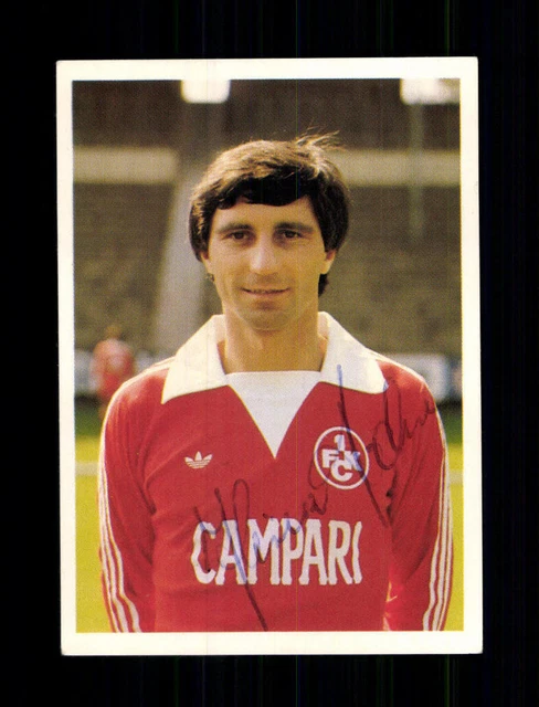 Carte Autographe Bruno Hübner - 1.FC Kaiserslautern 1981-82 (originale)