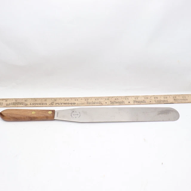 Lamson Stainless Steel Spatula Flex Walnut Handle 12" 20620