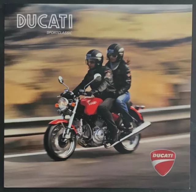 DUCATI SPORT CLASSIC GT1000 Motorcycle Sales Brochure 2010 #91712661A ENG/ITL