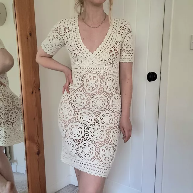 Monsoon crochet cheap dress