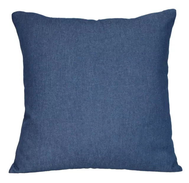 de07a Blue Plain Soft Cotton Jean Denim Cushion Cover/Pillow Case Tailor Made