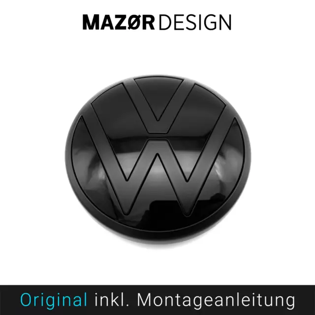VW Golf 7 VII Facelift Ginstergelb Front Vorne Emblem Schwarz Zeichen GTI R  ACC