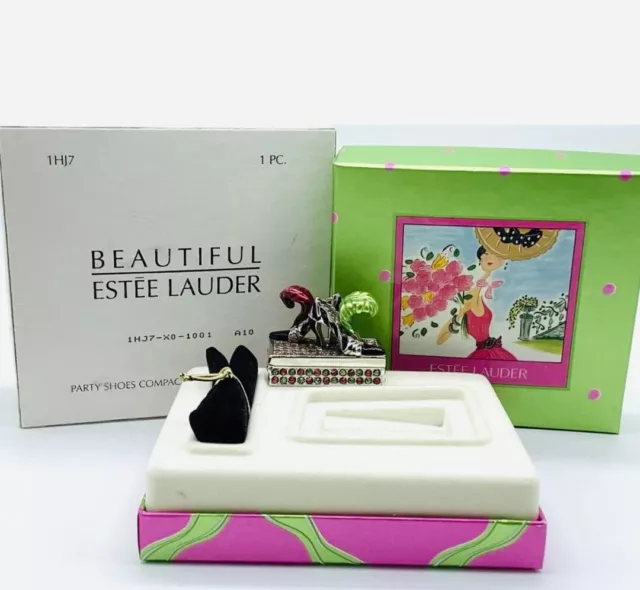 NIB FULL 2000 Estee Lauder "PARTY SHOES" Solid Perfume Compact