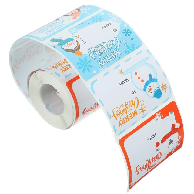 1 Roll of Gift Box Packing Stickers Delicate Sealing Stickers Label Stickers
