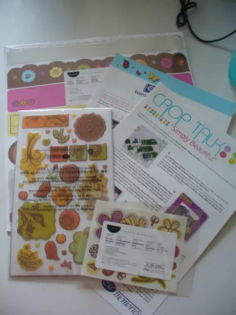 Creative Memories Simple Blooms Border, Stickers & Idea Sheets Set BNIP