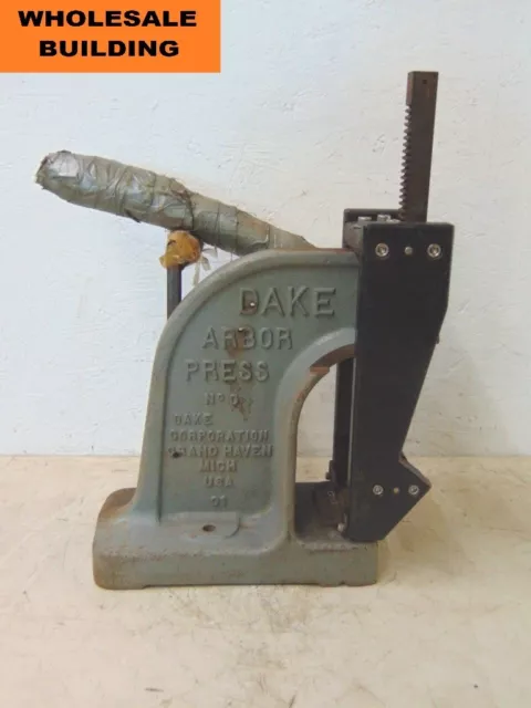 Dake, Arbor Press, No. 0, 1-1/2 Ton