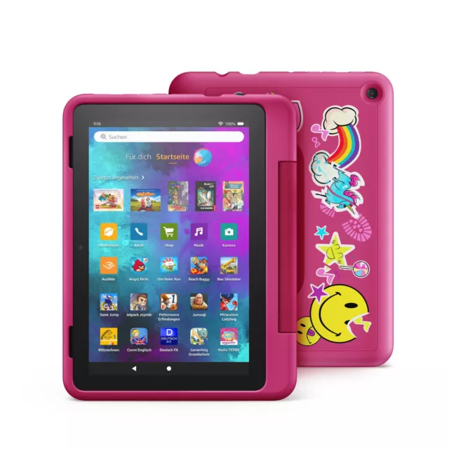 Amazon Fire HD 8 Kids Pro 32GB Tablet Regenbogen-Design Neue Version 2022**NEU**