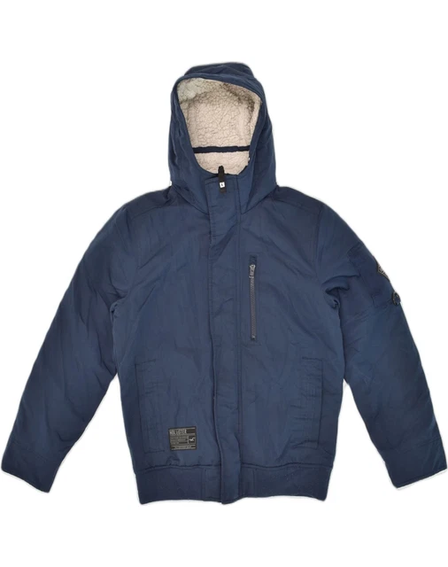 Hollister down blend shop hooded bomber jacket