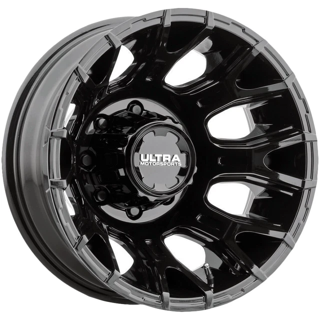 Ultra Scorpion Dually Rear 17x6.5 8x6.5" Gloss Black Wheel Rim 17" Inch