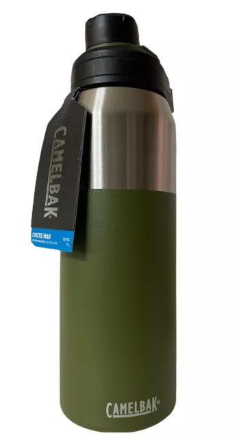 New CamelBak Chute Mag Vacuum Insulated Stainless Steel Water Bottle, Olive 32oz