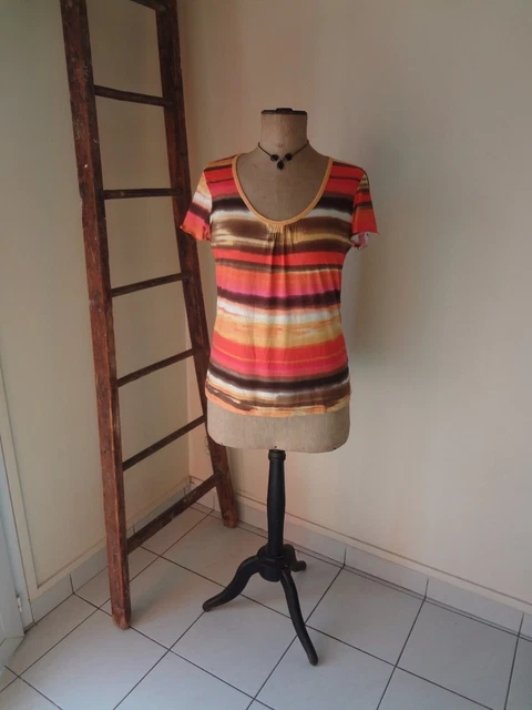Lot De Vêtements Taille 42/44 – Tops, Tuniques, Blouses – Couleur Blanc, Occasion Très Bon état
