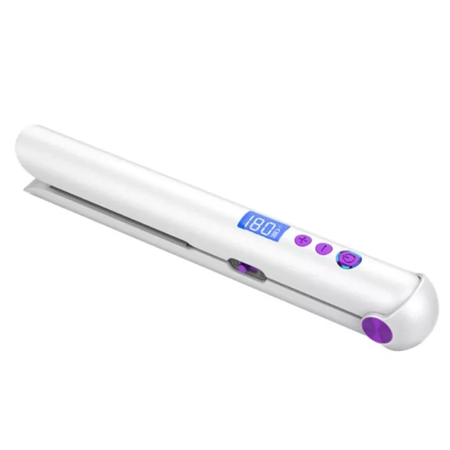 Portable USB Rechargeable Hair Straightener and Curler with Power Bank6462