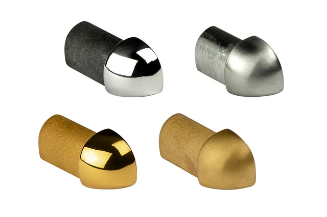 1 Pièce de Coin Viertelkreisprofil Rondes Inoxydable HEXIM 10-12mm HEX501