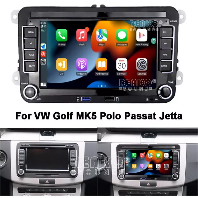 For VW Golf MK5 Polo Passat Jetta Android Apple Carplay Car Stereo