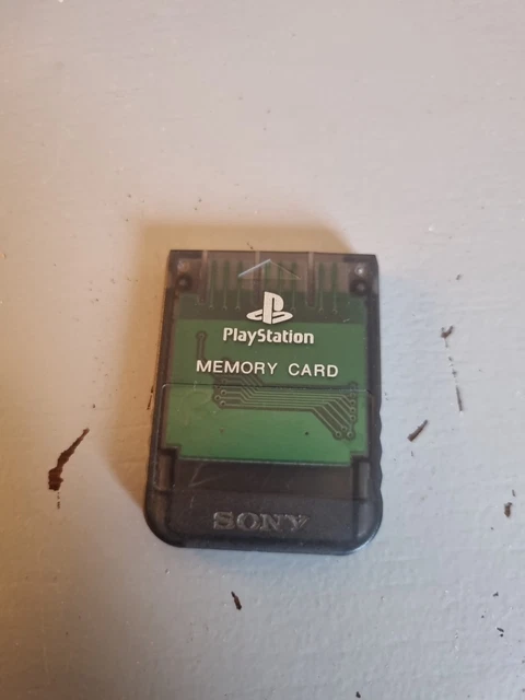 OFFICIAL SONY PLAYSTATION PS1 Memory Card Smoke Grey Genuine 2 £6.50 ...