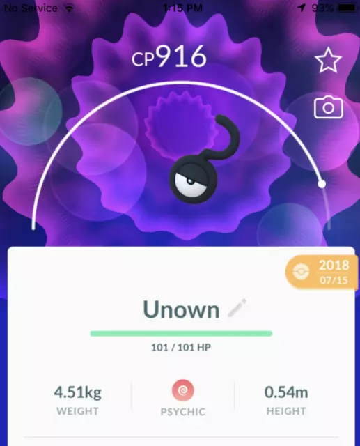 Pokémon GO Shiny Unown A - Trade 20.000 stardust (Read Describe) -  PoGoFighter