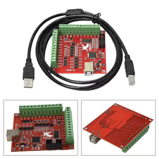 CNC USB MACH3 100Khz Breakout Board 4-Axis Interface Driver Motion Controller