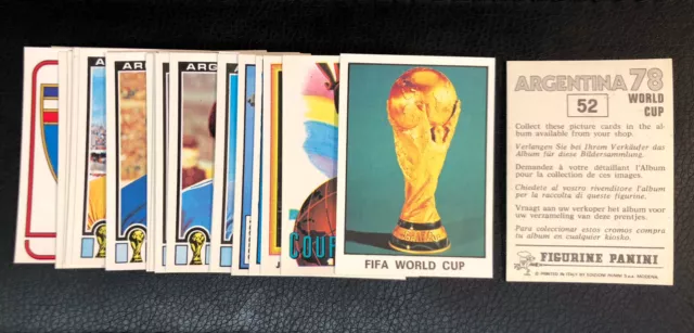 PANINI WC ARGENTINA 78 Badge Ecusson Scudetto Stickers NEW MINT AT YOUR CHOICE