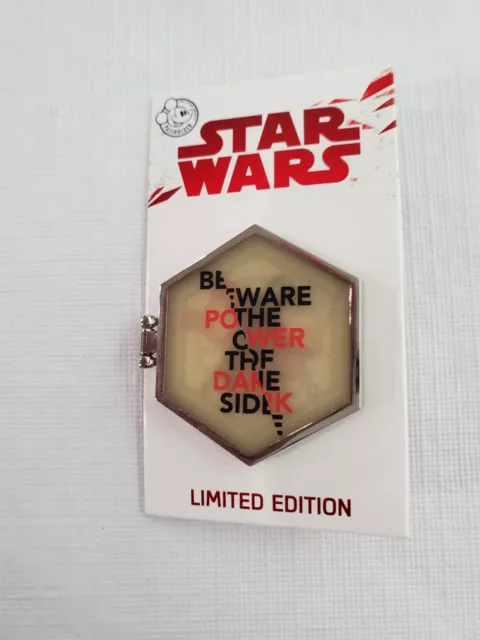 Disney Parks Star Wars The Last Jedi Force Friday Kylo Ren Limited Edition Pin