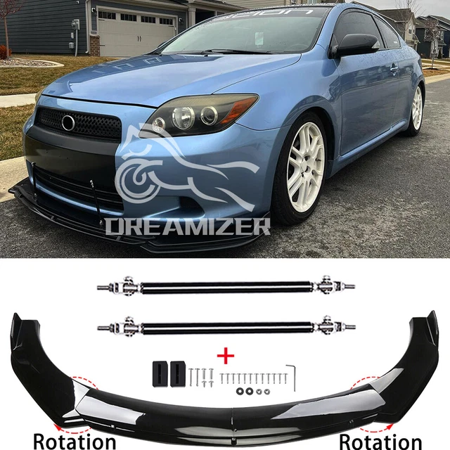 FOR SCION TC xB FRS Gloss Front Bumper Lip Spoiler Splitter + Black