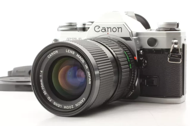 [Cerca de MINT] Cámara de película Canon AE-1 de 35 mm + nueva lente con...