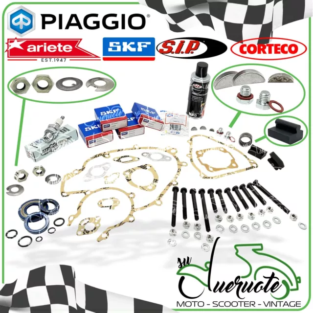 Kit Revisione Albero Motore Cuscinetti Paraoli Corteco Specifico Vespa - Foto 2