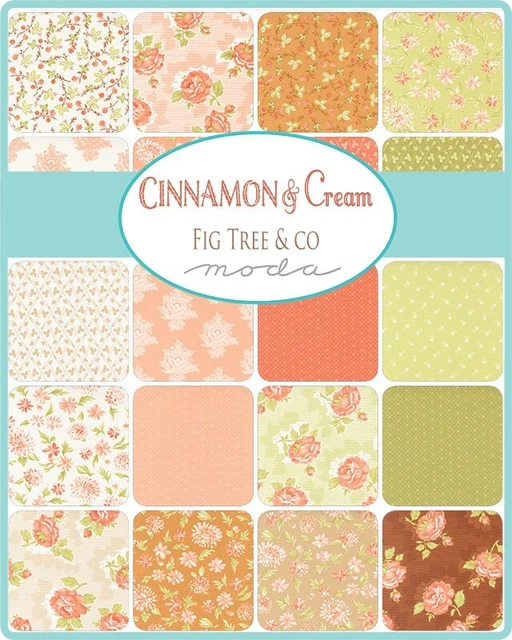 MODA CINNAMON AND Cream 40 Fat Quarter Bundle by Fig Tree. ***Yummy