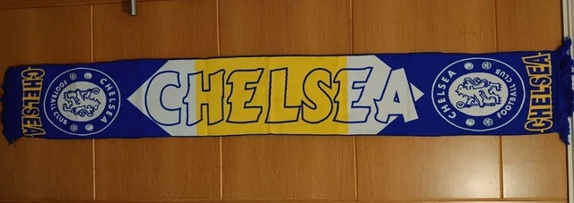 5x Chelsea FC Football Scarf Blue White Yellow Crested BRAND NEW Wholesale